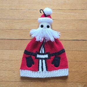 NWOT, Santa Claus Knit Beanie Hat, Unisex, 13" L x 9" W